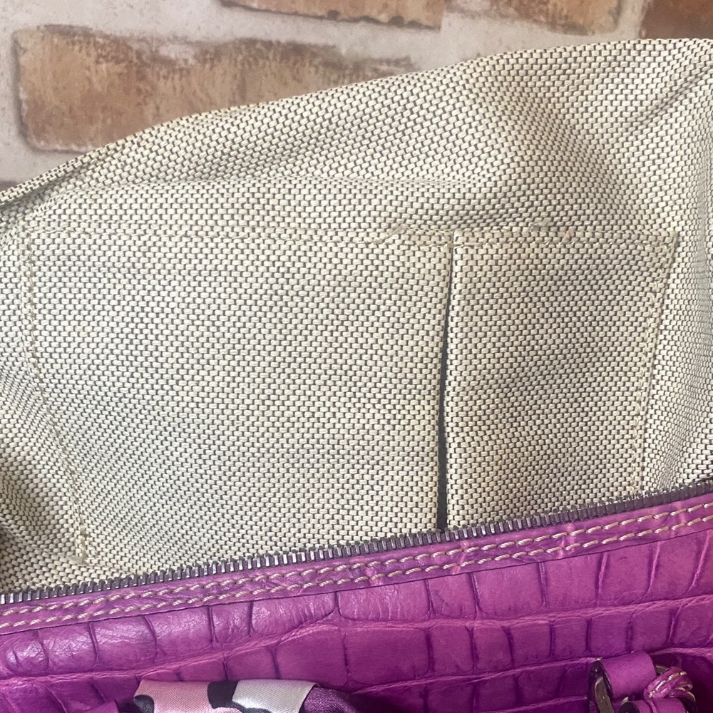 Dooney & Bourke Purple croc barrel and wallet set - Picture 10 of 17